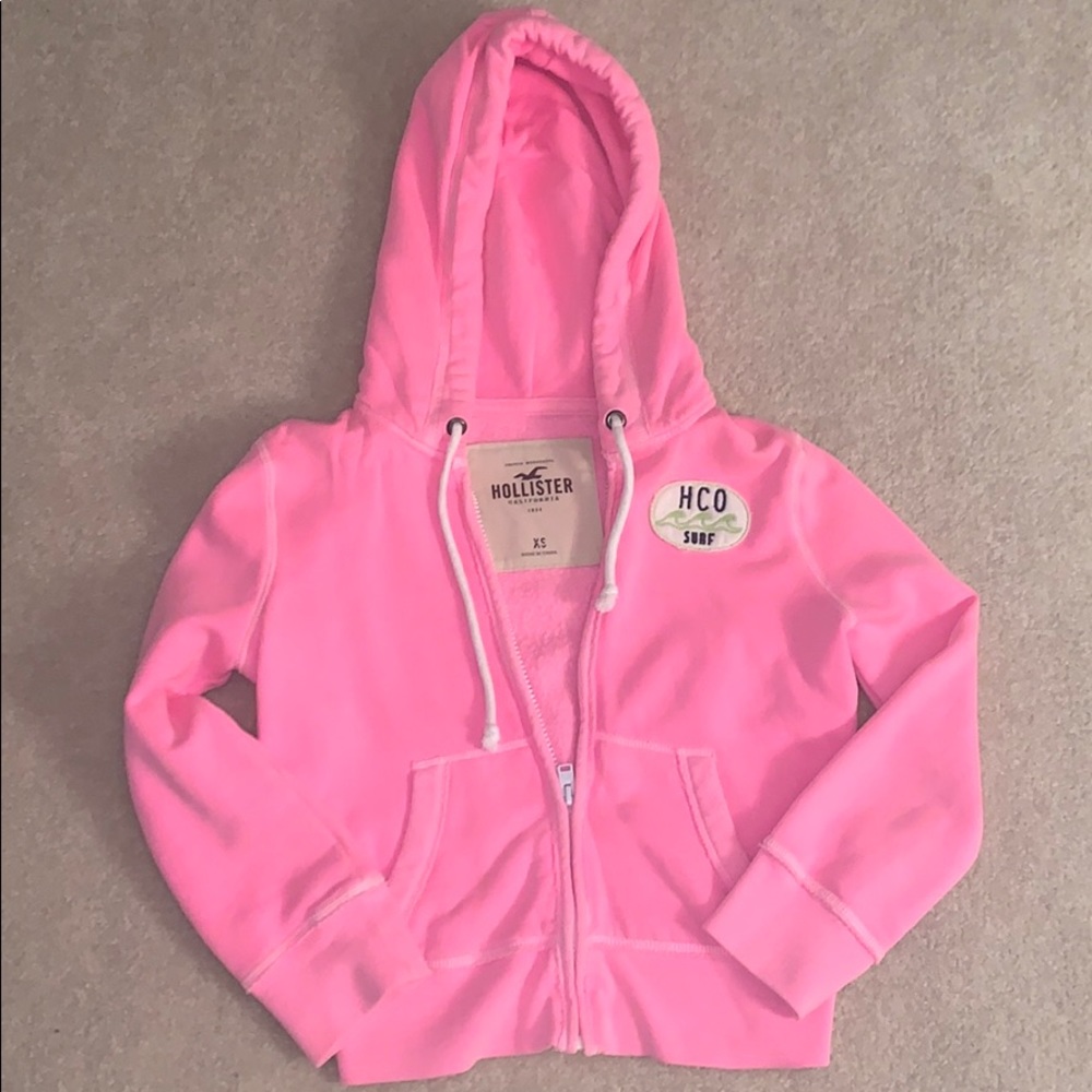 Hollister co.  - 3/4 sleeve HCO summer neon hoodie
